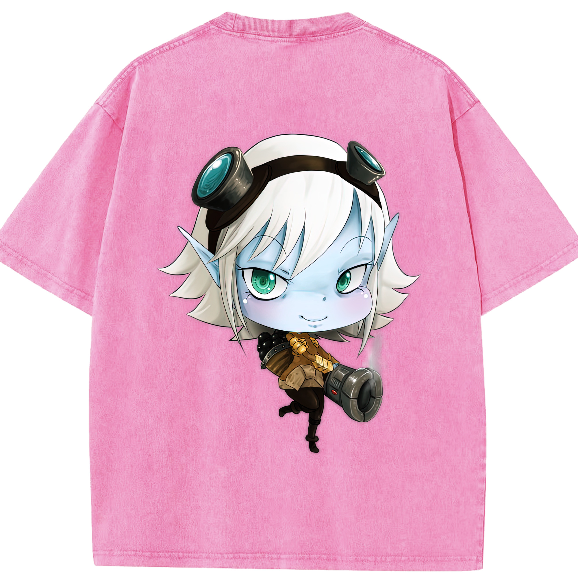 リーグ・オブ・レジェンド League of Legends LOL 綿100% ヴィンテージ風 半袖Tシャツ（背面プリント）